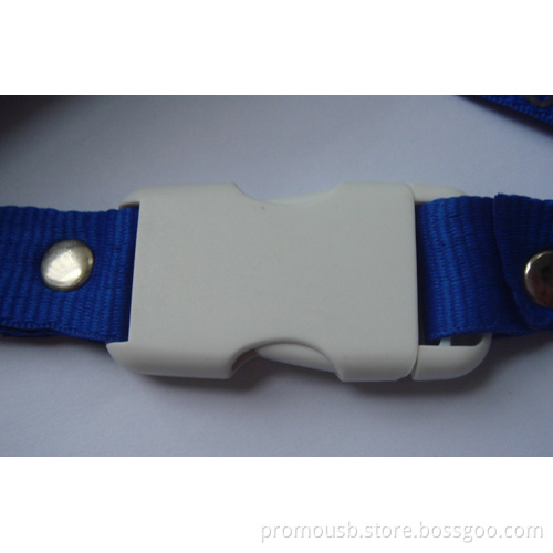 Neck Strap USB Flash Drive Blue Lanyard Accessory